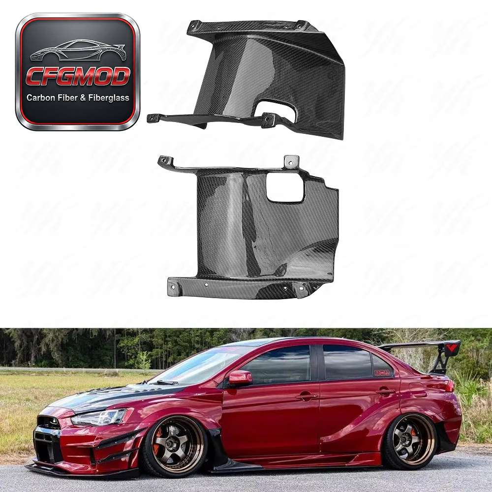 Lancer Evolution EVO X 10 Exhaust Heatshield CF Carbon Fiber-Black 100% Fitment Easy Installation High Quality 24/7 Support — 4