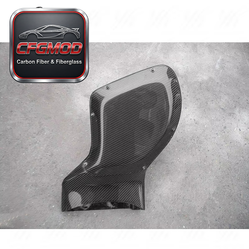 Black Car Bodykit CF Carbon Fiber H KAISAI Style Air Box Intake 08-12 Lancer Evolution X EVO 10 (NEED HKS SUCTION KIT) — 5