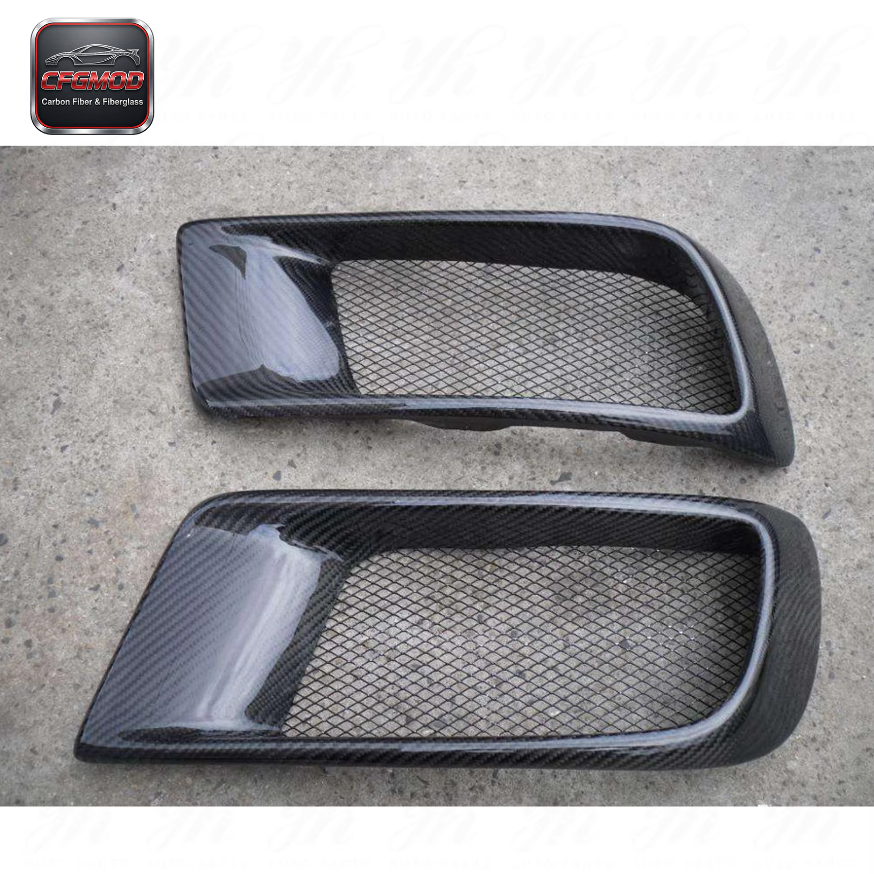 Carbon Fiber High Quality 2008-2010 Lancer Evolution EVO 10 X RA Style Front Bumper Side Air Duct Black — 5
