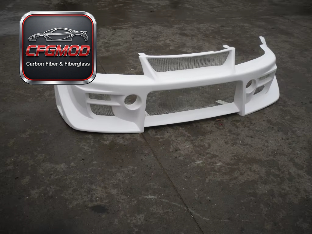 FOR EVO 6 DAMD Style New Condition FRP Front Bumper Glass Fiber — 2