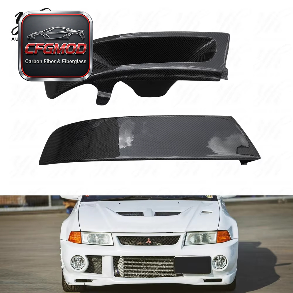 Evolution EVO 5-6 Carbon Fiber Black High Quality Soft Door Closer Replacement Pair for Mitsubishi — 3
