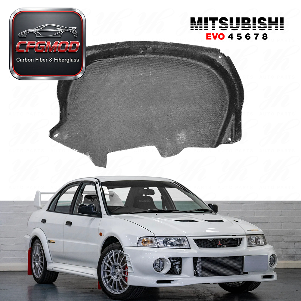 New Carbon Fiber Lancer 4G63 CT9A Engine Cam Cover with 3K Twill Weave High Gloss Finish for Evolution EVO 4/5/6/7/8 — 3