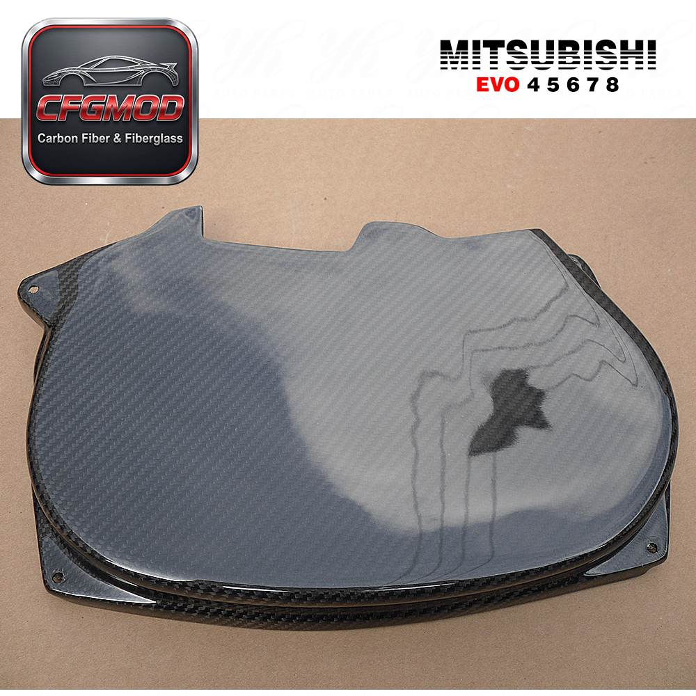 New Carbon Fiber Lancer 4G63 CT9A Engine Cam Cover with 3K Twill Weave High Gloss Finish for Evolution EVO 4/5/6/7/8 — 5