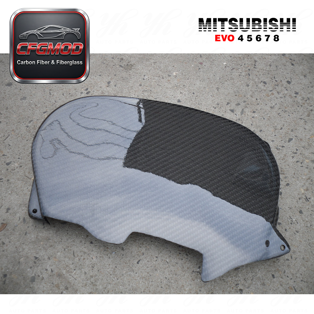 New Carbon Fiber Lancer 4G63 CT9A Engine Cam Cover with 3K Twill Weave High Gloss Finish for Evolution EVO 4/5/6/7/8 — 6