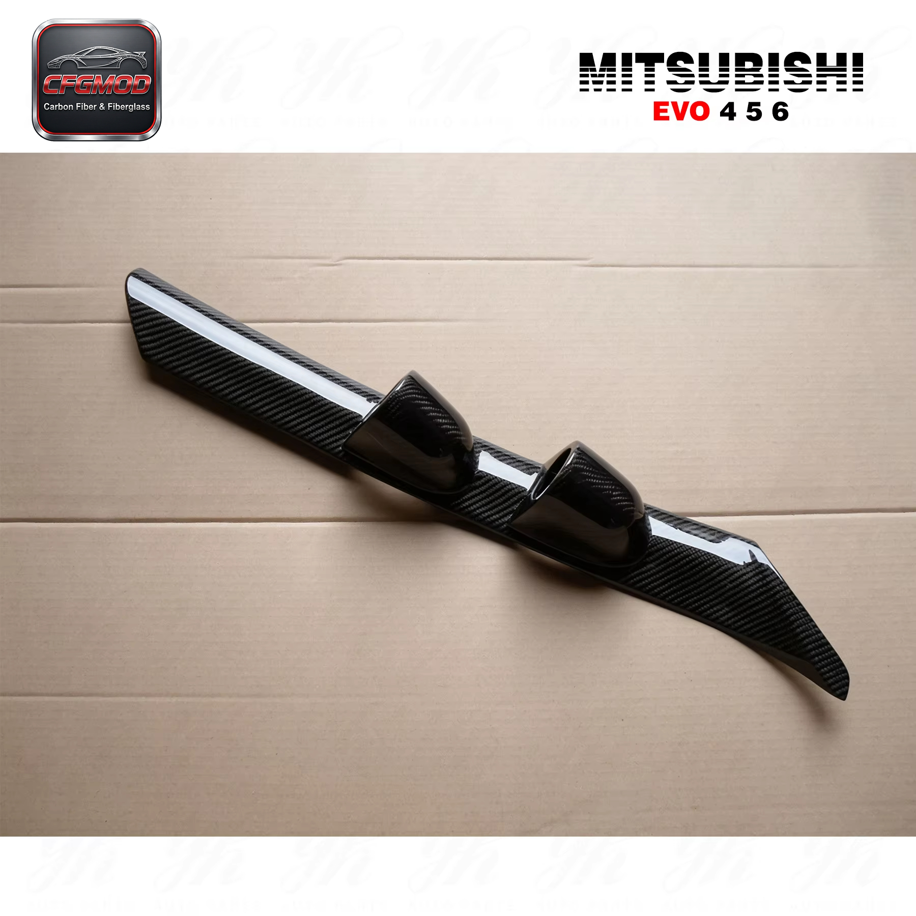 Carbon Fiber Evolution 6 A-Pillar Twin Gauge Pod-Black Retrofit/Upgrade — 2