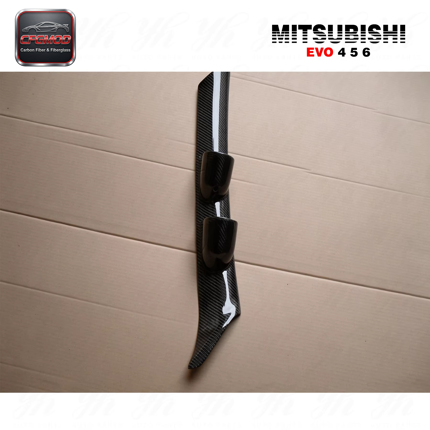 Carbon Fiber Evolution 6 A-Pillar Twin Gauge Pod-Black Retrofit/Upgrade — 3