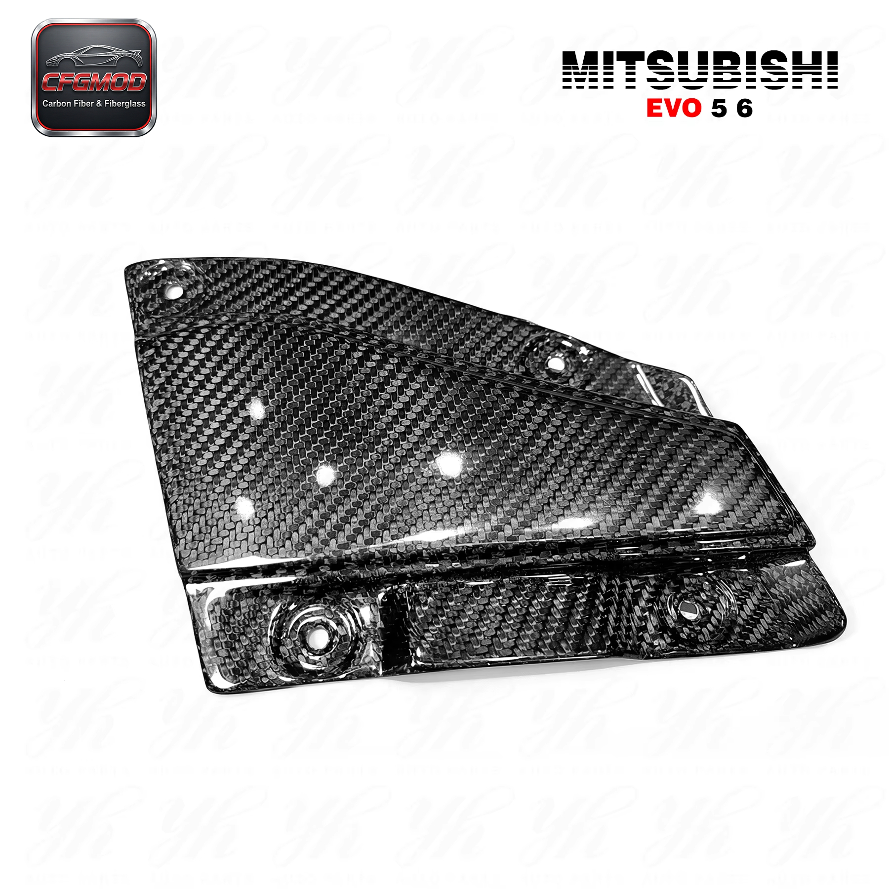 Carbon Fiber Evolution EVO 5 6 OEM Hood Scoop Vent CF — 2