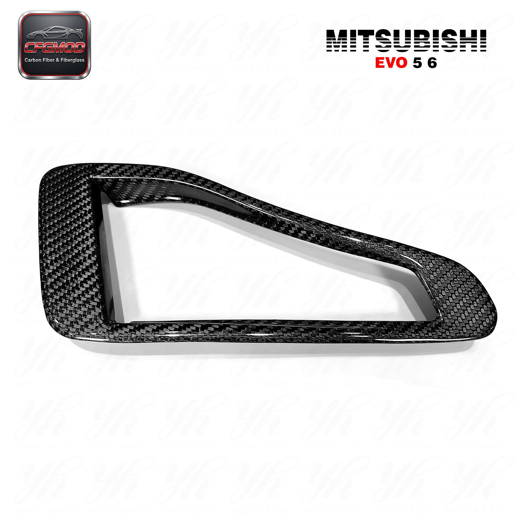Carbon Fiber Evolution EVO 5 6 OEM Hood Scoop Vent CF — 3