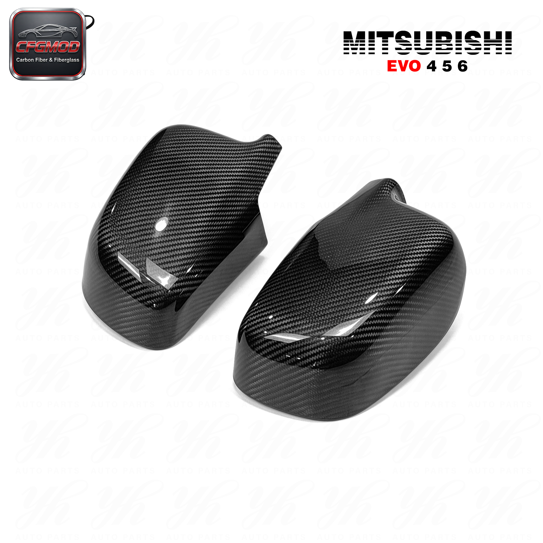 For Evolution EVO 4 5 6 Style Mirror Cover (2pcs) — 5