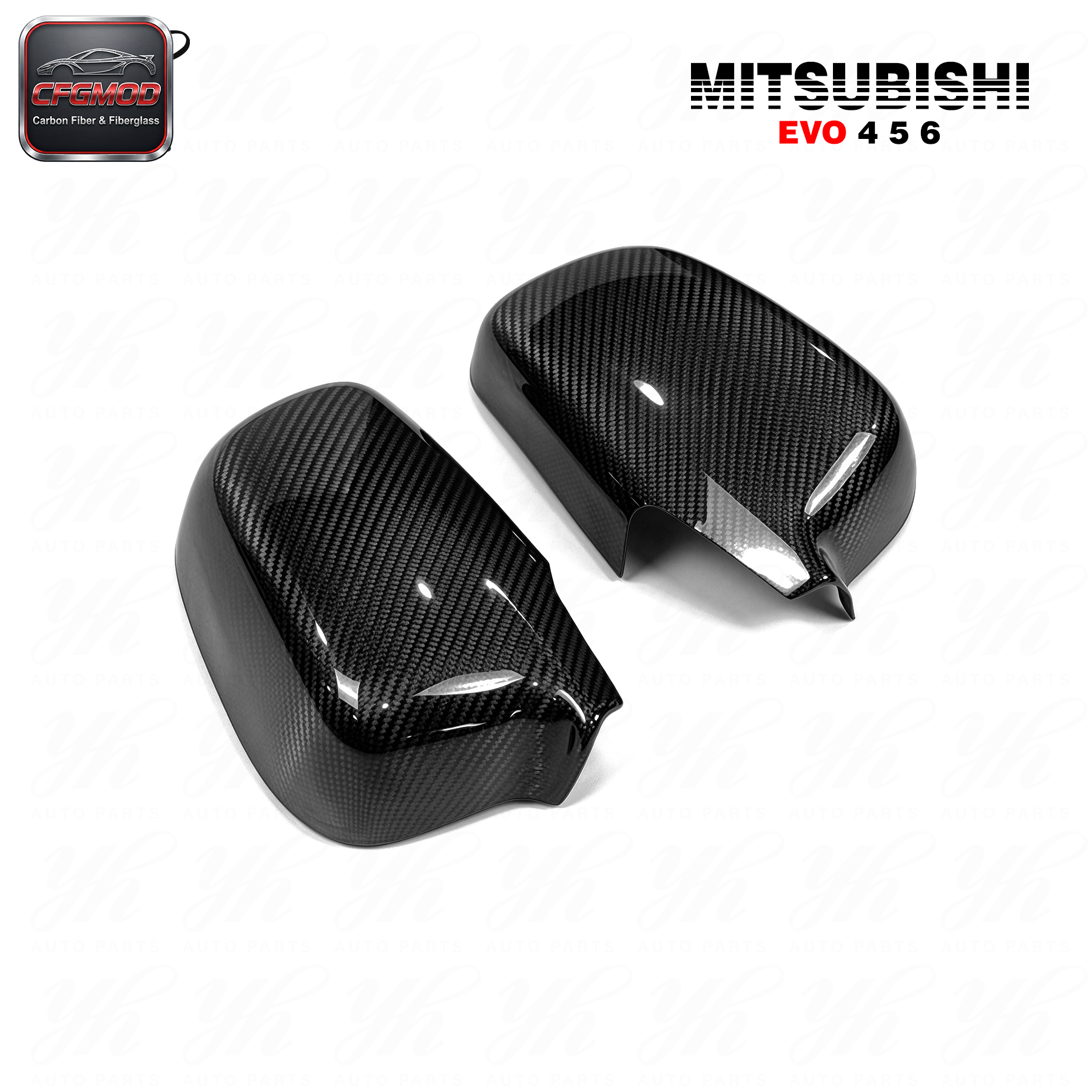For Evolution EVO 4 5 6 Style Mirror Cover (2pcs) — 6