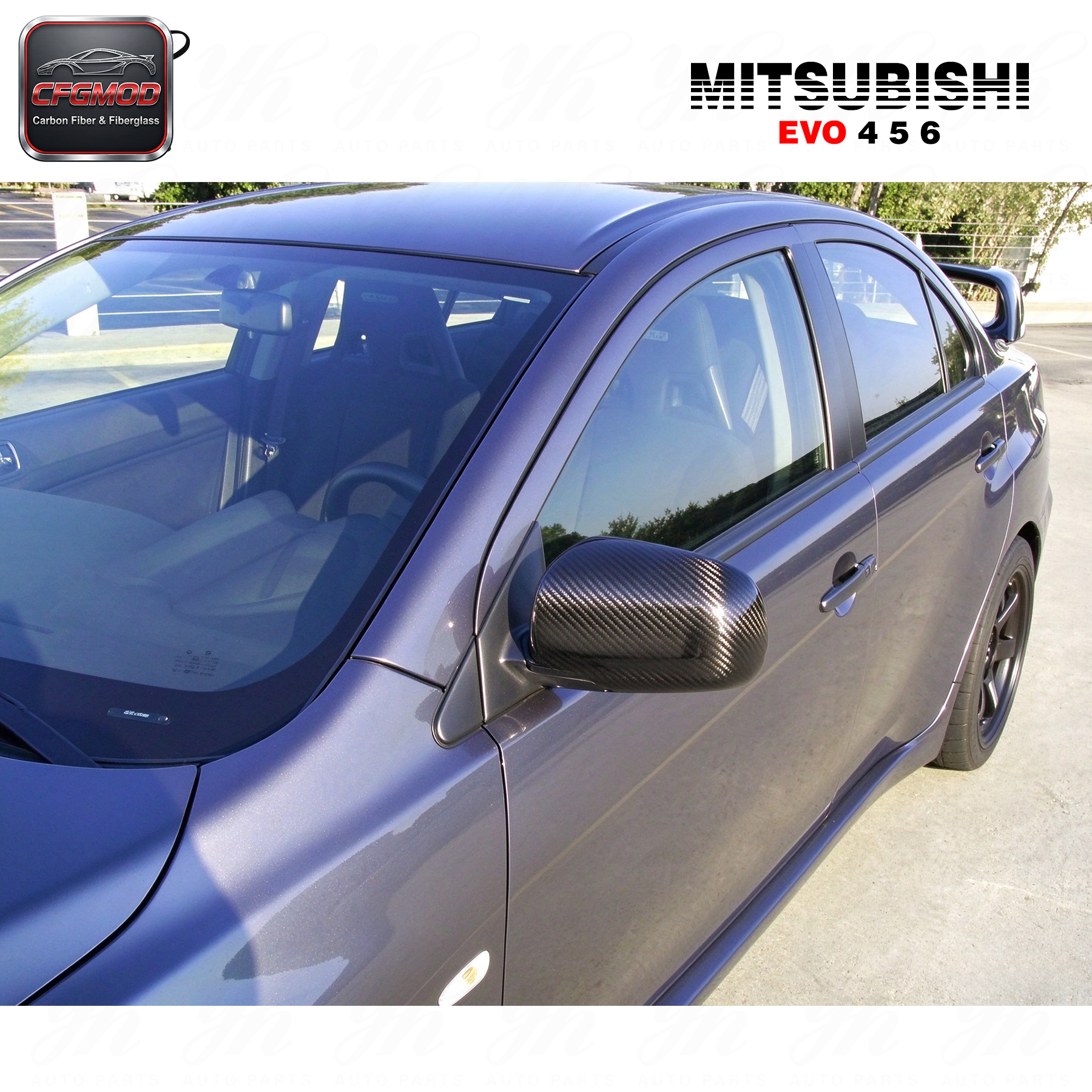 For Evolution EVO 4 5 6 Style Mirror Cover (2pcs) — 8