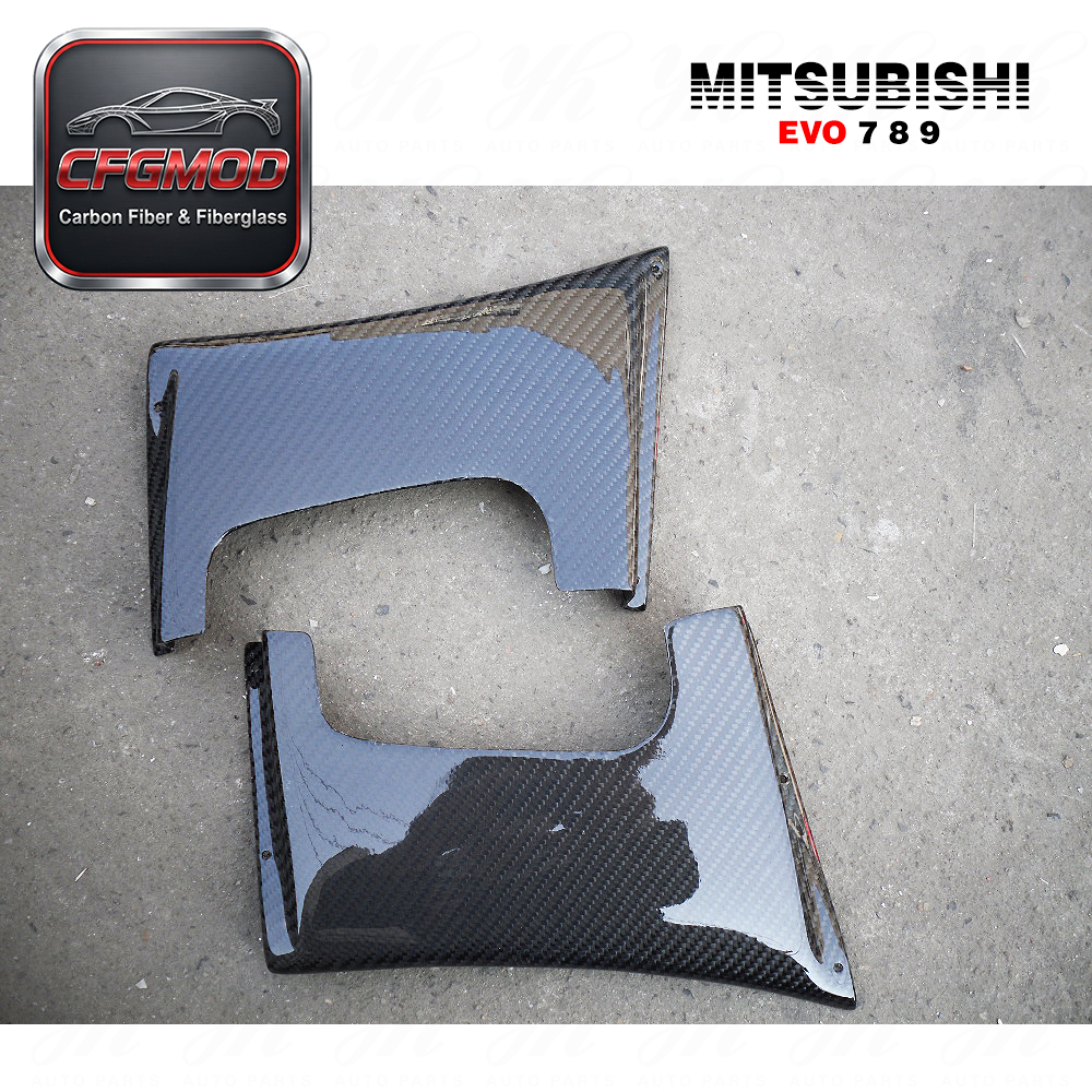 Evolution EVO 7 8 9 Lancer Front Fender Addon Side Air Panel 2pcs Carbon Fiber 1998-2001 — 8