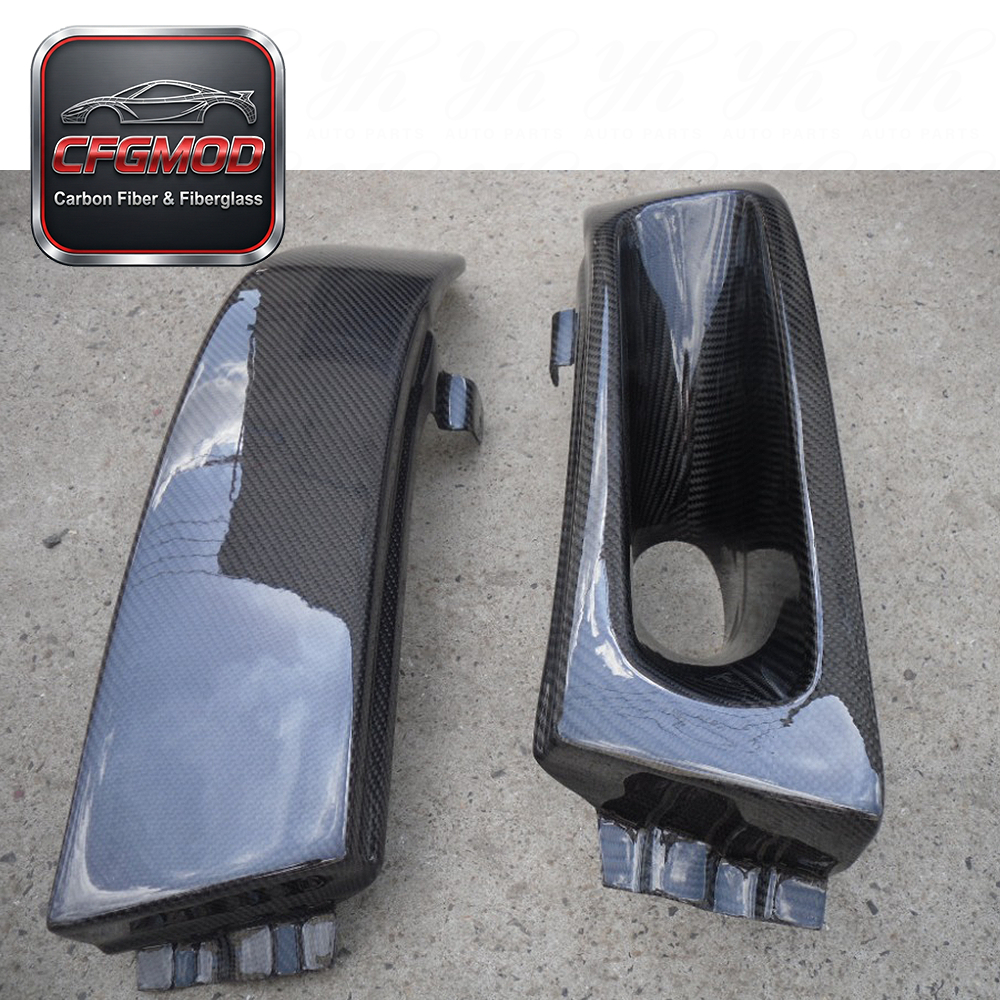 1990-1991 Lancer Evolution EVO 5 6 Headlight Air Intake Replacement Carbon Fiber — 6