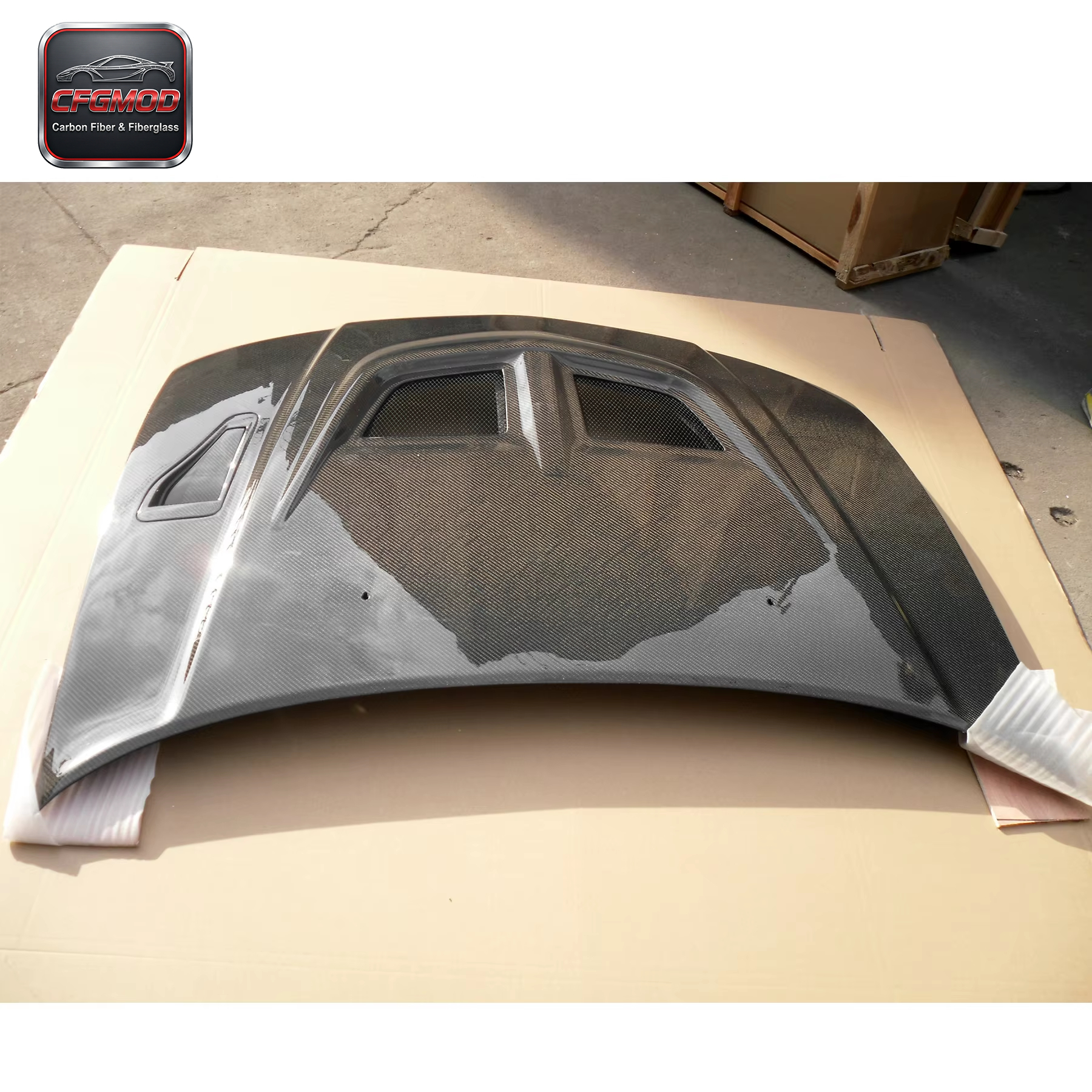 Factory Direct Sales Perfect Fit Carbon Fiber Evolution Evo 5 6 OEM Style Hood CF — 4