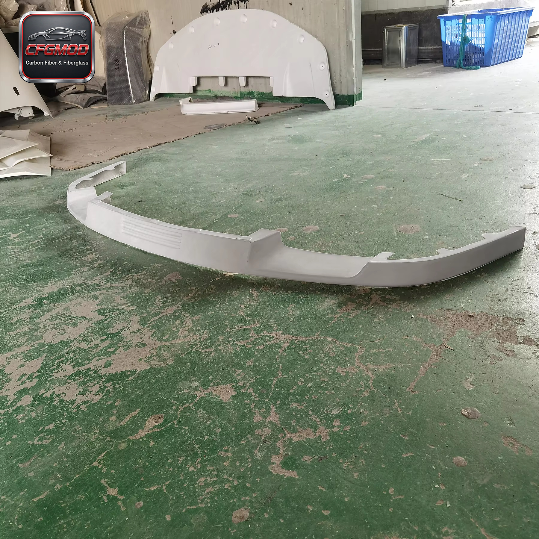 Glass Fiber OEM Style Front Lip Splitter White Fit for CF 1993-1996 Evolution EVO 1-3 — 5