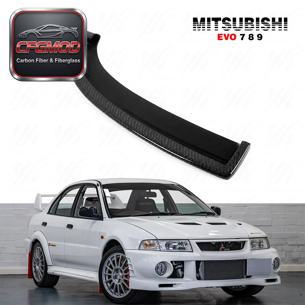 For EVO 7 8 9 MR-Style Carbon Fiber Rear Bumper Extension 2pcs — 4