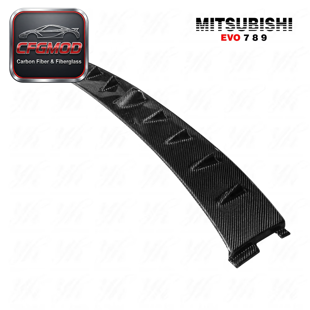 Black Carbon Fiber Rear Roof Spoiler Wing for 2001-2007 Lancer Evolution EVO 7 8 9 Vortex Air Generator Brand — 1