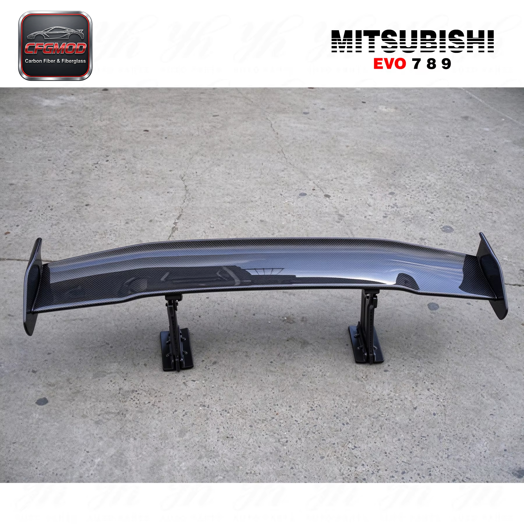 CF Carbon Fiber GT Rear Spoiler Wing for Evolution EVO 7 8 9 VS 140 cm — 8