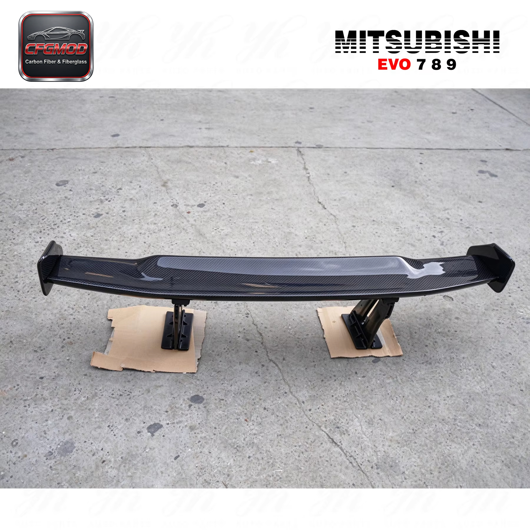 CF Carbon Fiber GT Rear Spoiler Wing for Evolution EVO 7 8 9 VS 140 cm — 10