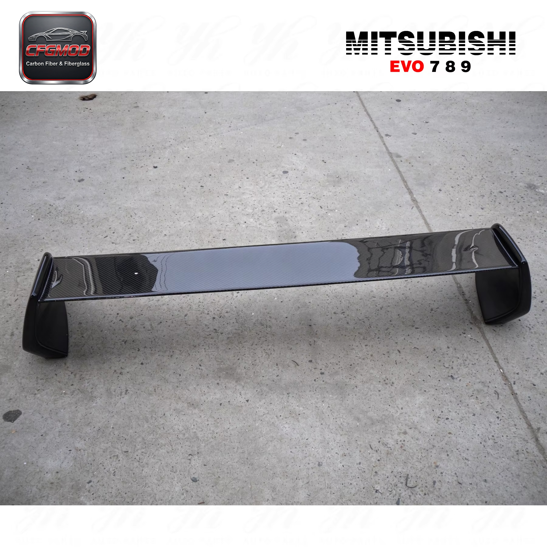 For Lancer Evolution EVO 7 8 9 FQ Rear Trunk Spoiler Wing — 5