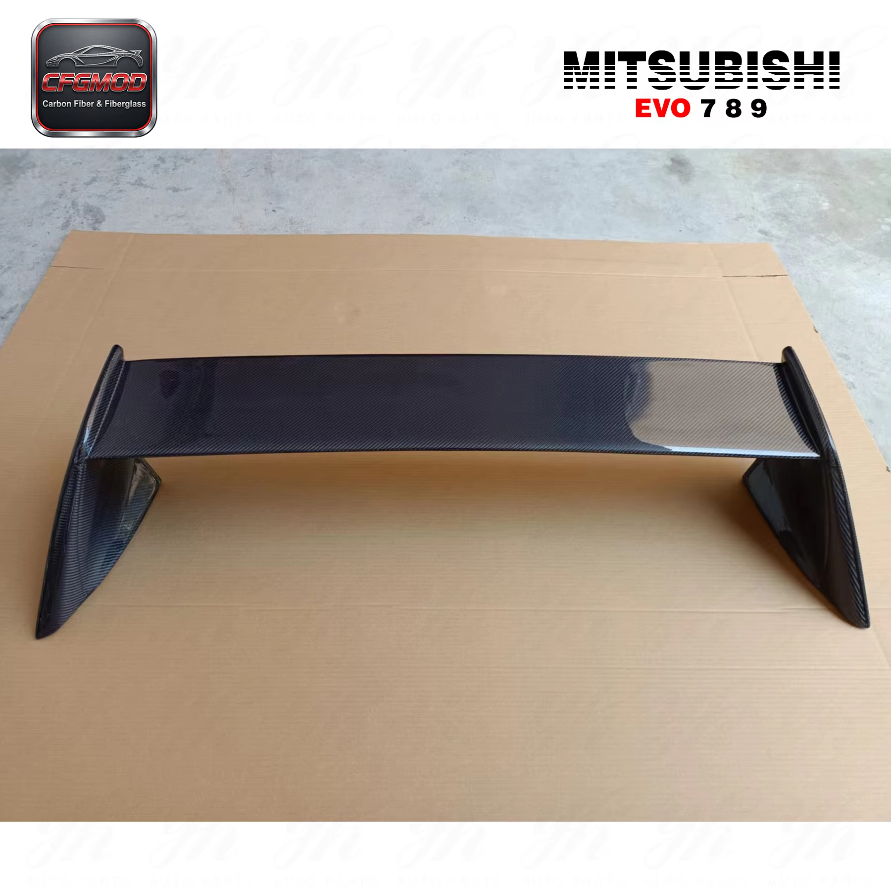 For Lancer Evolution EVO 7 8 9 FQ Rear Trunk Spoiler Wing — 6
