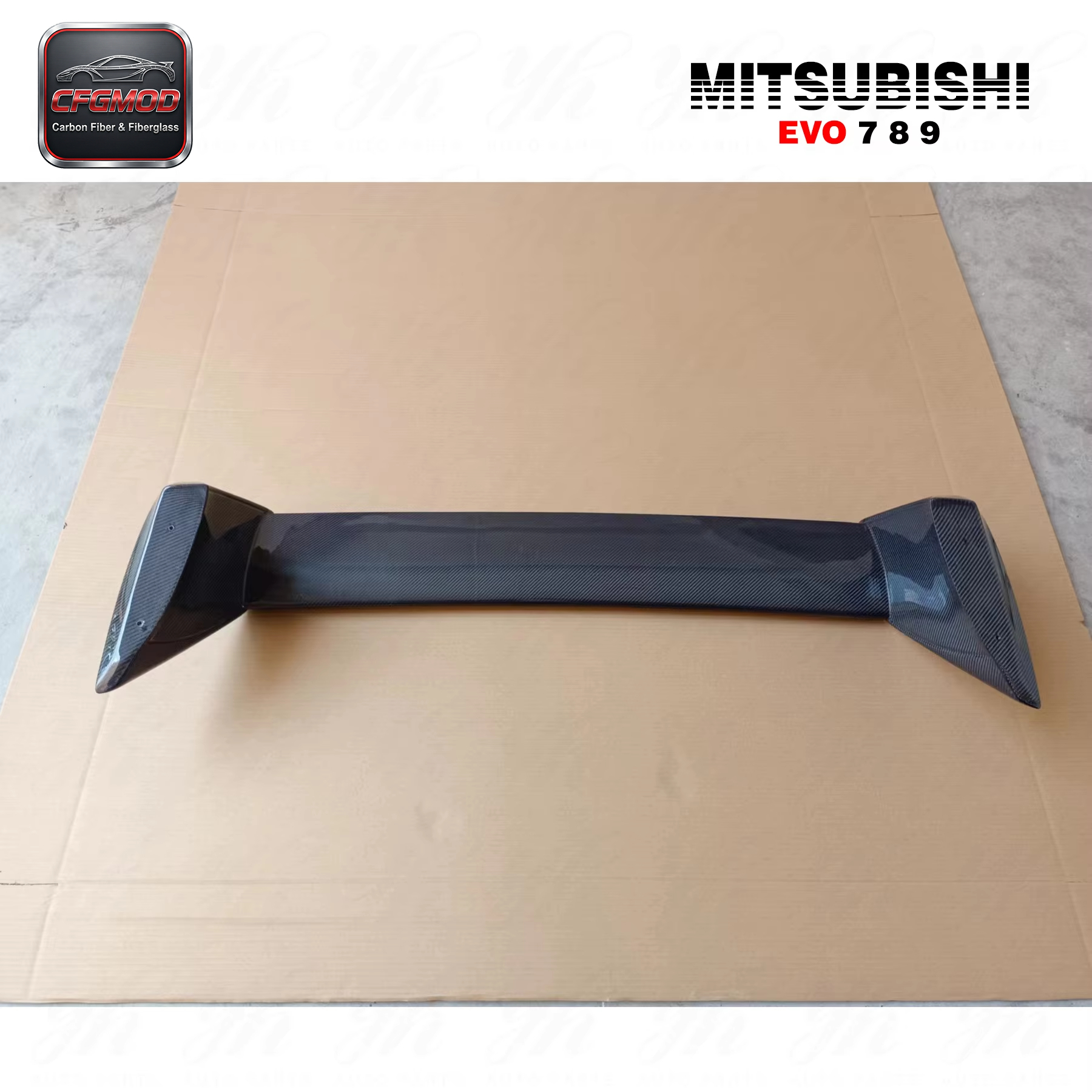 For Lancer Evolution EVO 7 8 9 FQ Rear Trunk Spoiler Wing — 8