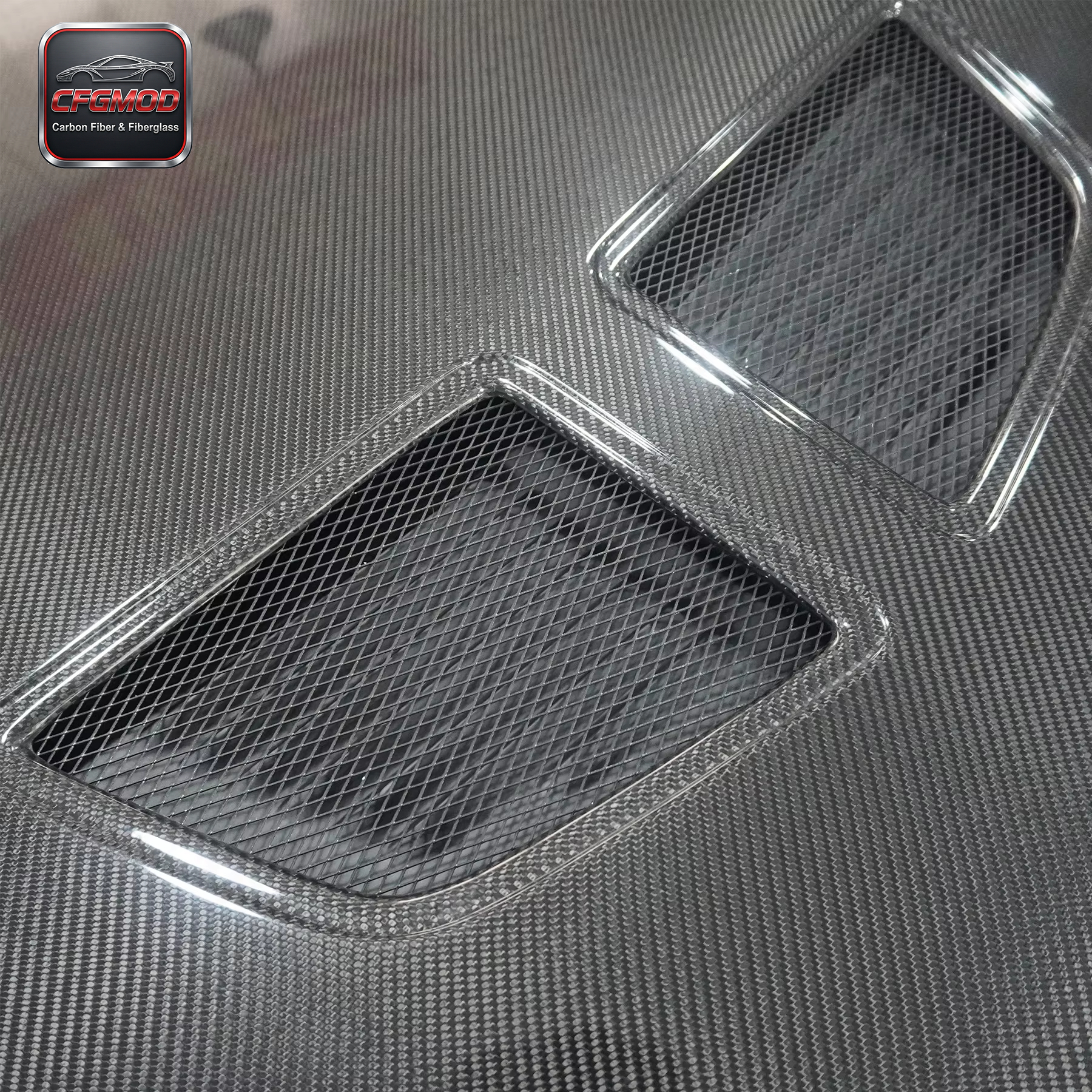 Carbon Fiber Hood for 2001-2002 Evolution EVO 7 OEM Bonnet — 5
