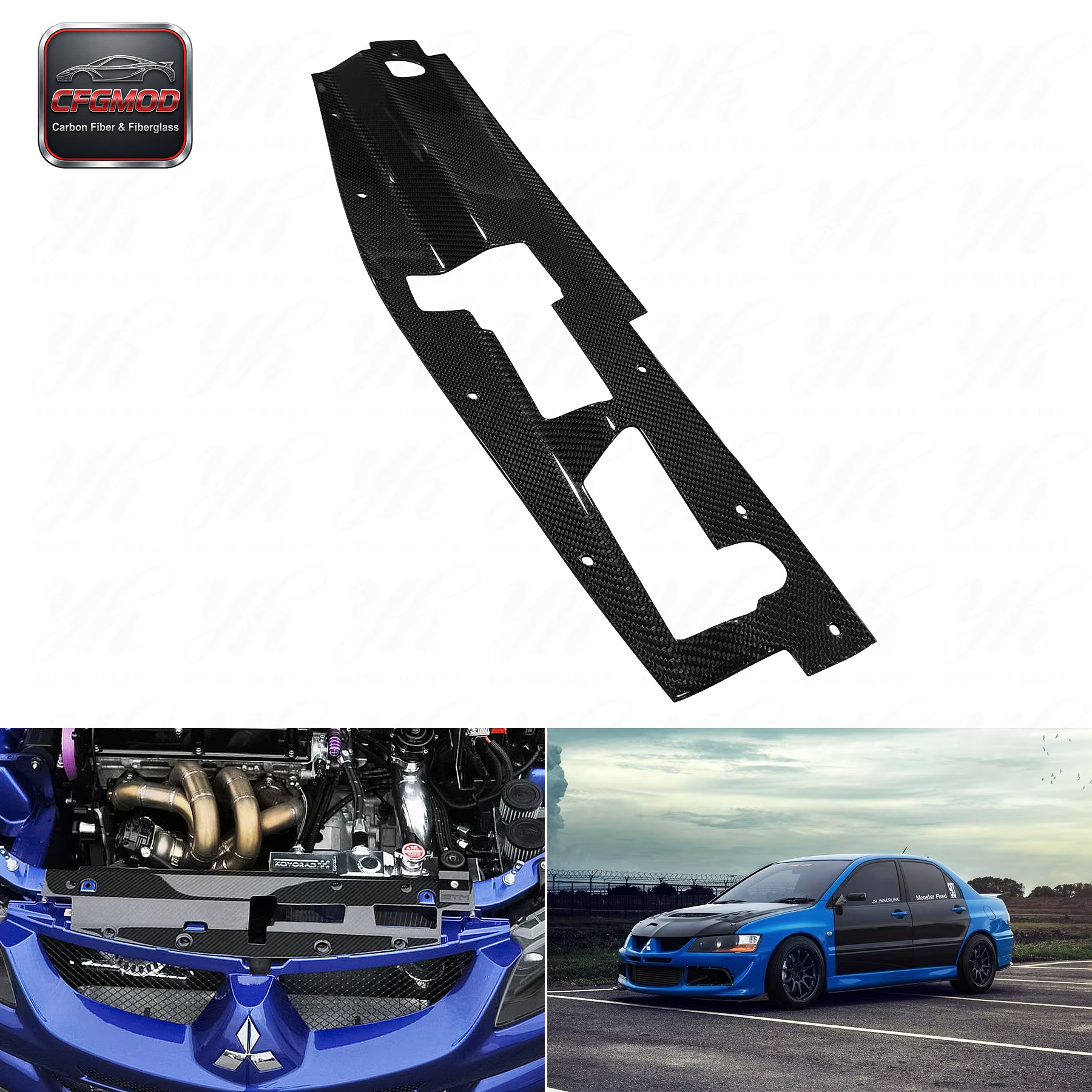 FOR Evolution EVO 8 Carbon Fiber Cooling Panel — 3