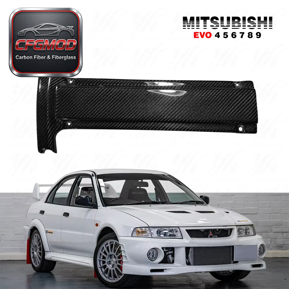 For Lancer Evolution 4-8 4G63 CT9A Engine Plug Cover Carbon Fibre — 1