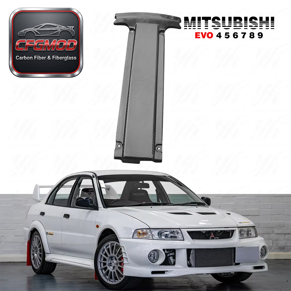 For Lancer Evolution 4-8 4G63 CT9A Engine Plug Cover Carbon Fibre — 4