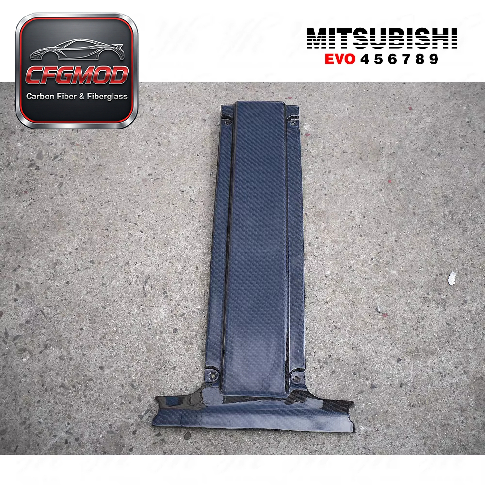 For Lancer Evolution 4-8 4G63 CT9A Engine Plug Cover Carbon Fibre — 10