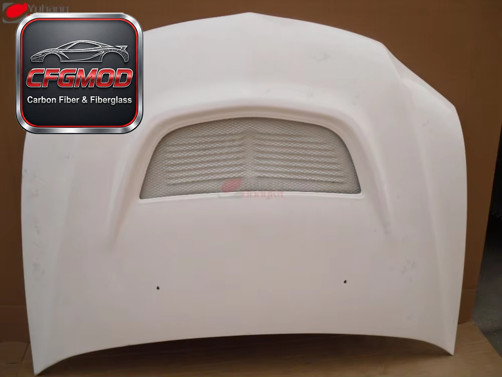 New Glass Fiber Hood for 2003-2007 Evo EVO 8 9 OEM Fitment White FRP Bonnet — 1