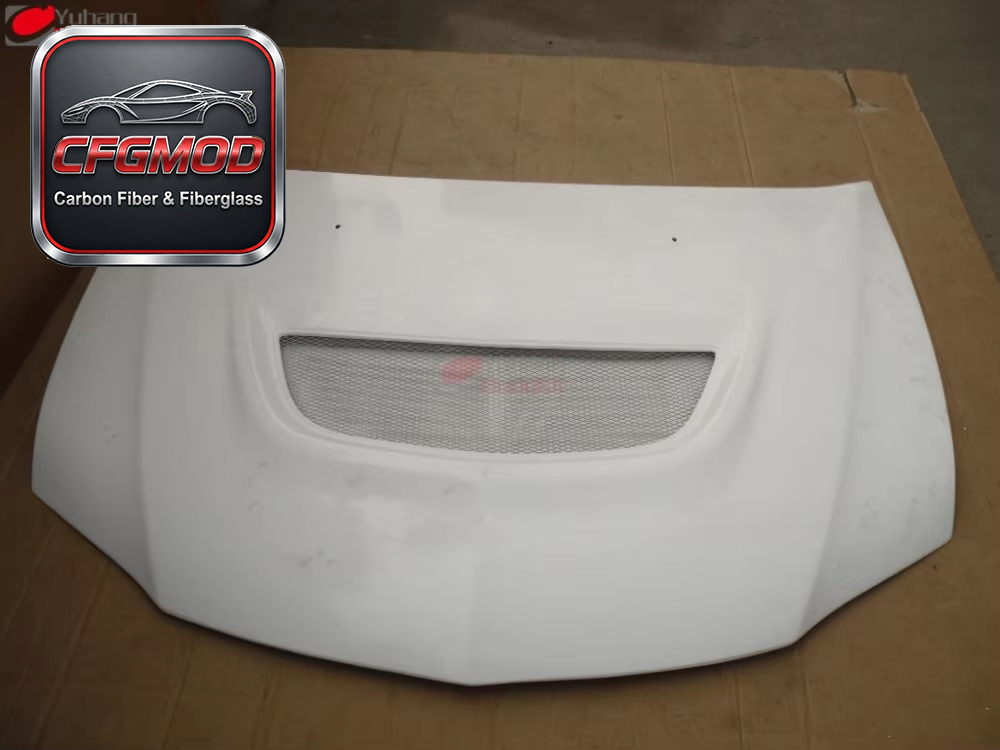 New Glass Fiber Hood for 2003-2007 Evo EVO 8 9 OEM Fitment White FRP Bonnet — 3