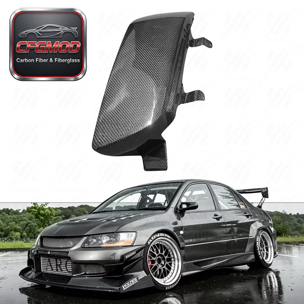 Carbon Fiber 3k Twill Wea for 2001-2007 Mitsubishi Lancer Evolution EVO 7 8 9 RHS Block-off Headlight Replacement 1pcs — 1