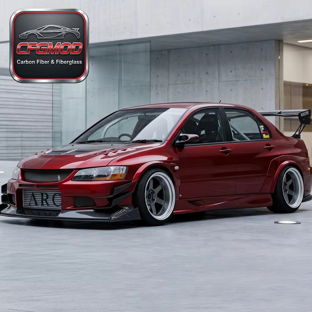 4pcs FRP Track Canards for Lancer Evolution 7-9 EVO Custom Performance Enhancement Model — 1