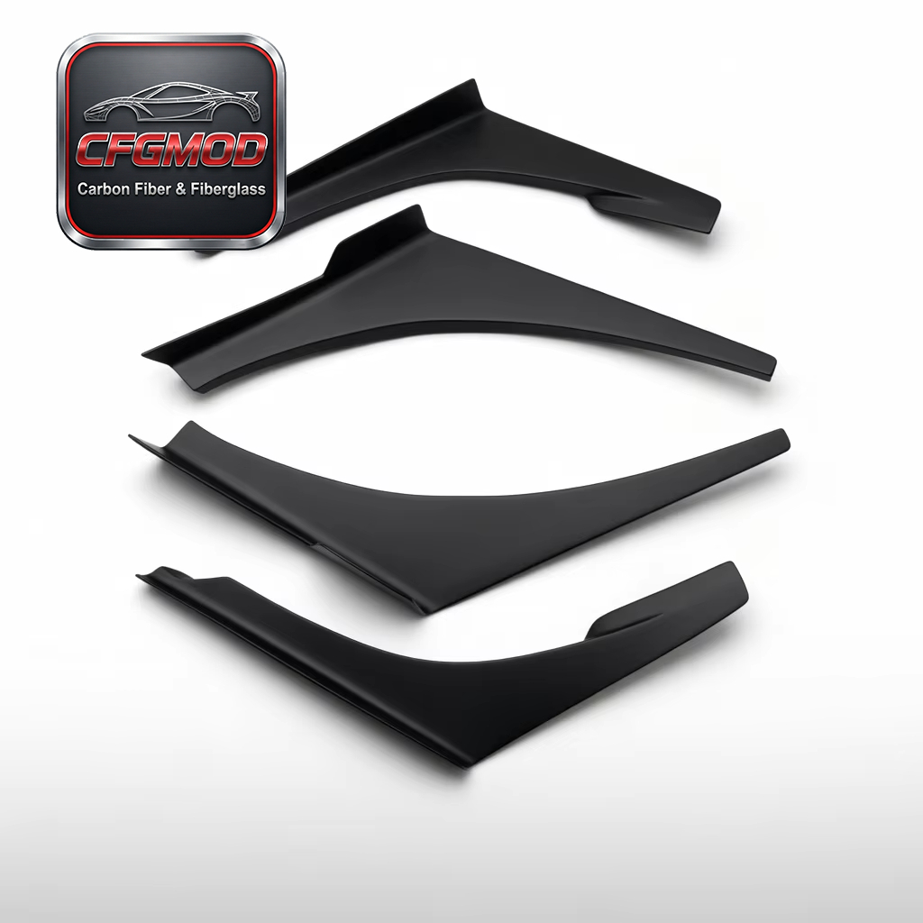 4pcs FRP Track Canards for Lancer Evolution 7-9 EVO Custom Performance Enhancement Model — 3