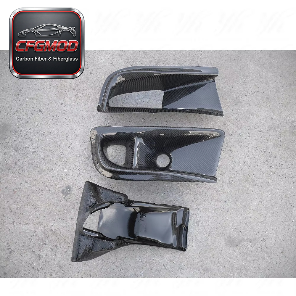 For 2003-2005 Evolution 8 VS Style Air Duct & Oil Clean Guide 3PCS Carbon Fiber — 4