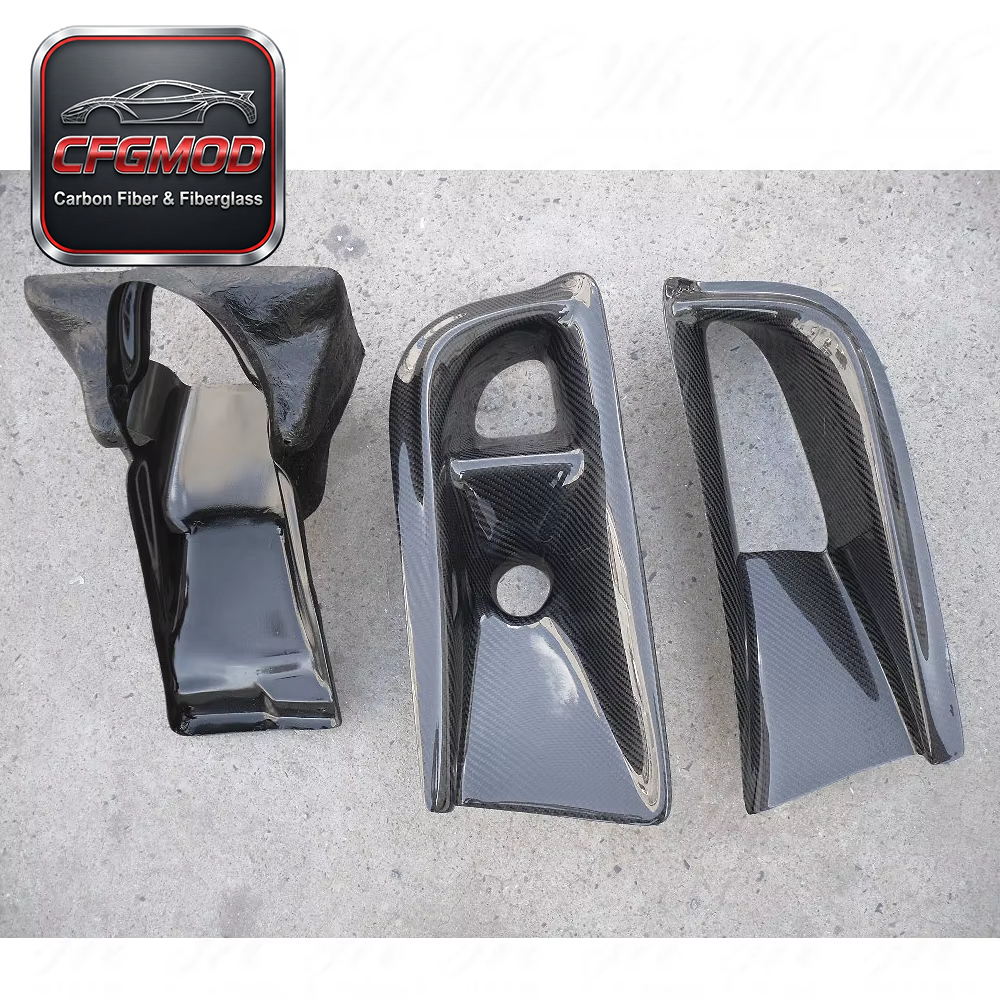 For 2003-2005 Evolution 8 VS Style Air Duct & Oil Clean Guide 3PCS Carbon Fiber — 5