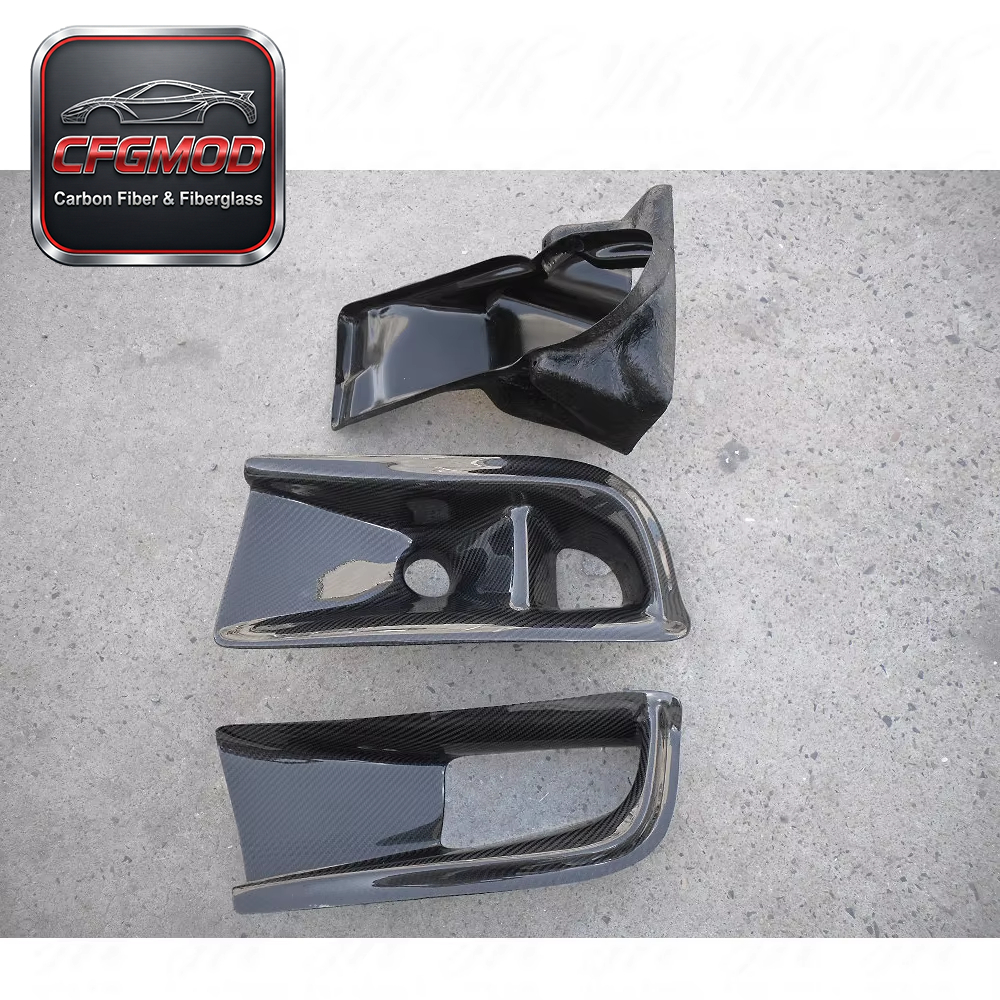 For 2003-2005 Evolution 8 VS Style Air Duct & Oil Clean Guide 3PCS Carbon Fiber — 6