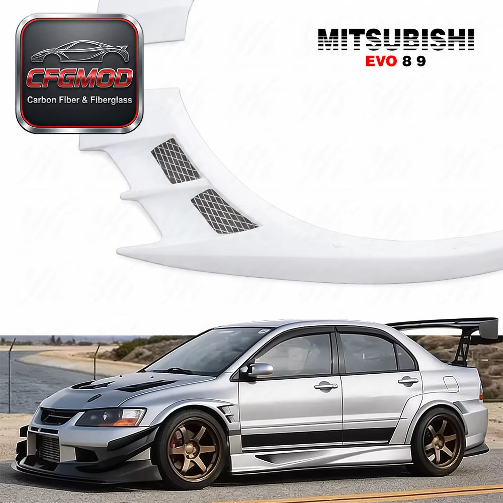 For Evolution EVO 8-9 VC Style Glass Fiber Front Fender FRP — 4