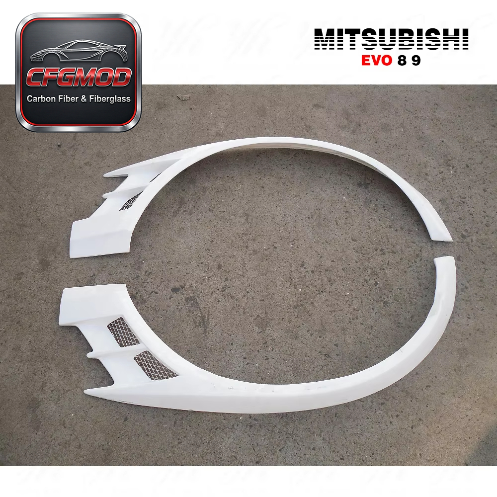 For Evolution EVO 8-9 VC Style Glass Fiber Front Fender FRP — 6