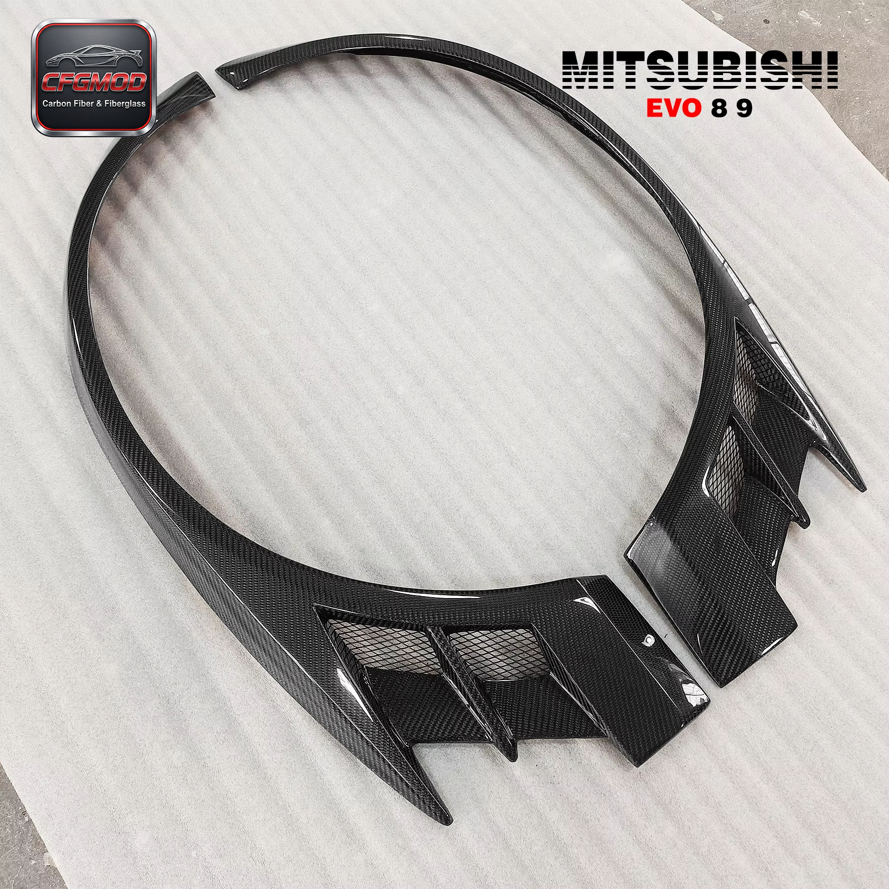 For Evolution EVO 8-9 VC Style Glass Fiber Front Fender FRP — 10