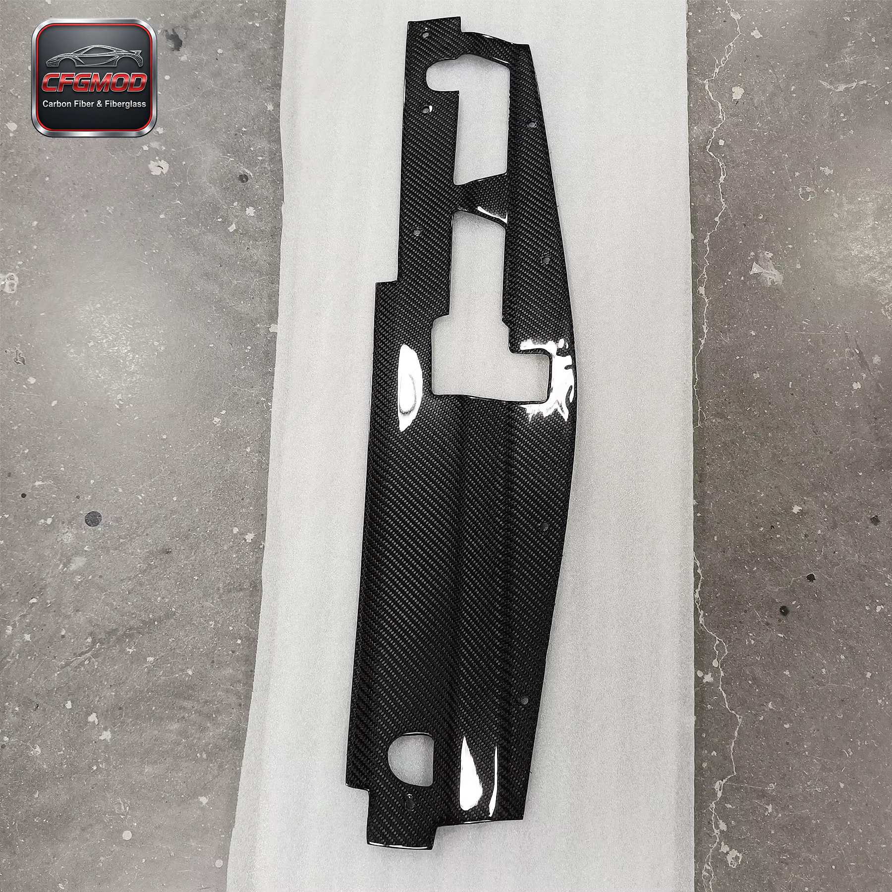 Glossy Carbon Fiber Radiator Cooling Plate Air Diversion Panel for Mitsubishi Lancer Evolution EVO 8 VIII CT9A Tuning — 5