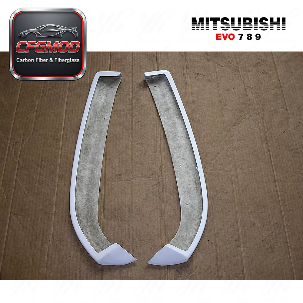 For Evolution EVO 7 EVO 8 EVO 9 JDM Style Carbon Fiber Rear Bumper Extension — 5