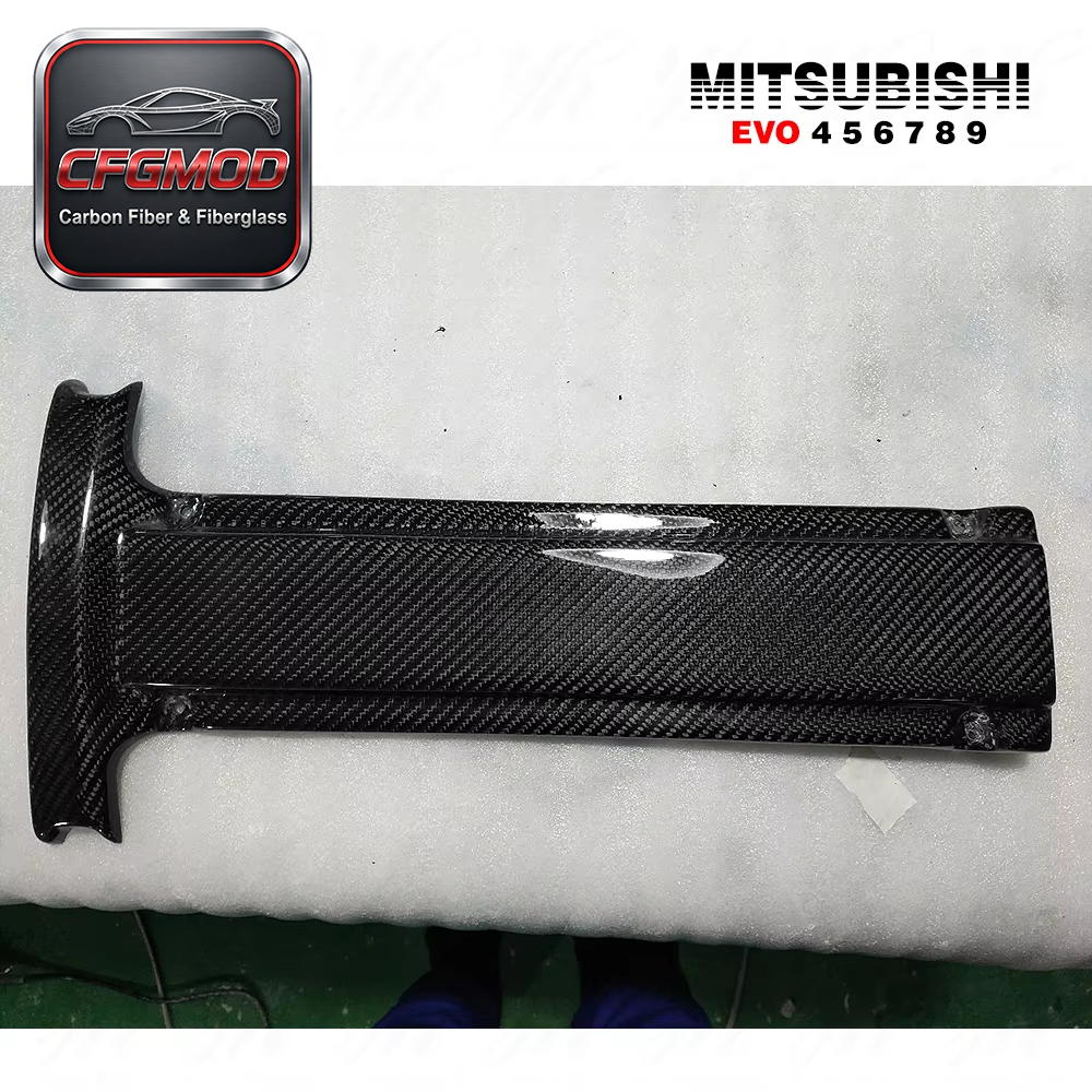 For EVO 9 Carbon Fiber Luxury High Quality Black Engine Plug Cover — 5