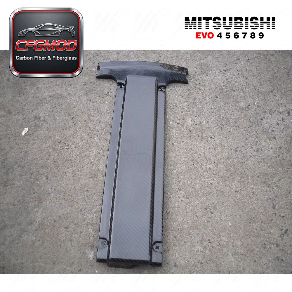 For EVO 9 Carbon Fiber Luxury High Quality Black Engine Plug Cover — 8