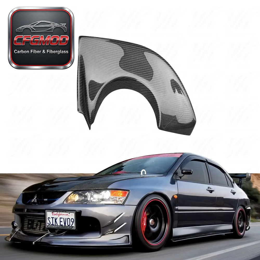 Black EVO 9 Rear Bumper Exhaust Heat Shield Carbon Fiber for Mitsubishi Lancer 1985-1989 — 3