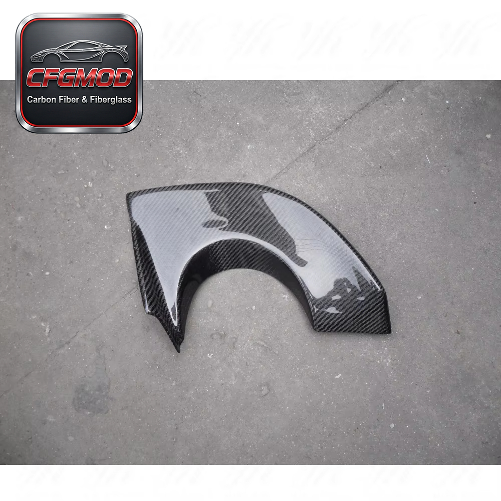 Black EVO 9 Rear Bumper Exhaust Heat Shield Carbon Fiber for Mitsubishi Lancer 1985-1989 — 4
