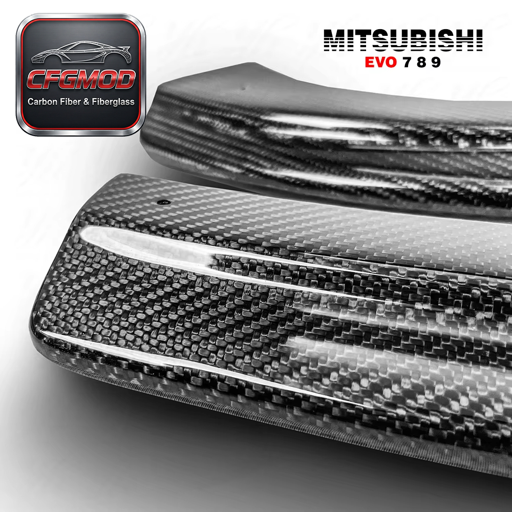For Evolution EVO 7 8 9 MR-Style Rear Bumper Extension — 5