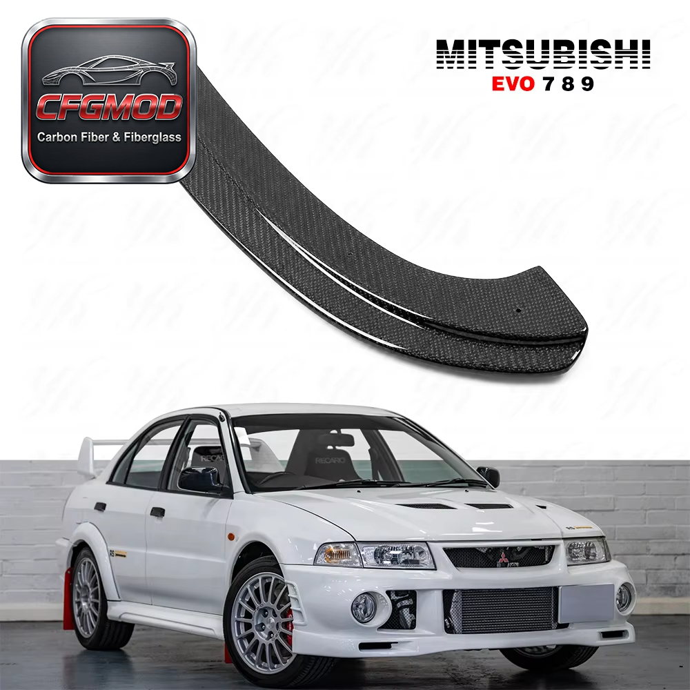 For Evolution EVO 7 8 9 MR-Style Rear Bumper Extension — 8